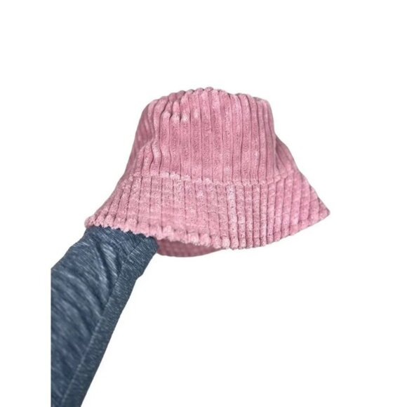 Target Wild Fable Pink Corduroy Bucket Hat Adjustable Lined Polyester Nylon Wm’s - Picture 2 of 13